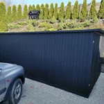 Garaże blaszane blaszak 3×5 Czarny 9005 profil2