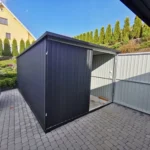 Garaże blaszane blaszak 3×5 Czarny 9005 profil4