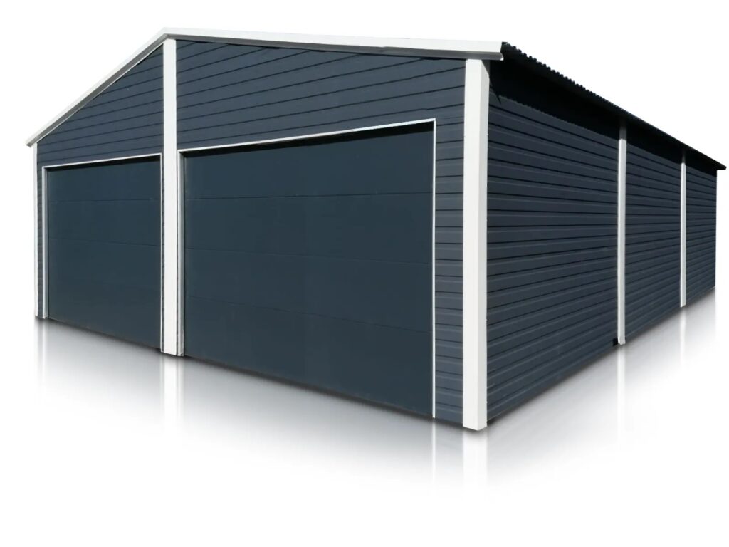 garaz-dwustanowiskowy-7×9-m-dwuspadowy