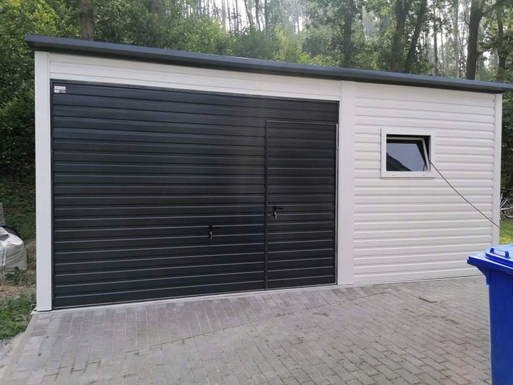 Garaz-Blaszany-6x6-automatem-grafit-bialy-premium-Marka-LiderStal