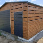 Garaz-blaszany-3×4-z-wiatka-2×4-Dlugosc-4-m