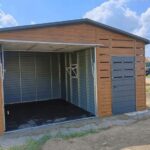 Garaz-blaszany-3×4-z-wiatka-2×4-Szerokosc-5-m