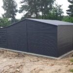 Garaz-blaszany-6×5-8-brama-segmentowa-Wiata-Wysokosc-calkowita-z-przodu-3-m