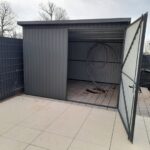 Garaz-blaszany-blaszak-pojedynczy-3×3-grafit-mat-Material-wykonania-metal