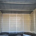 Garaż blaszany pojedynczy schowek 3×3 GRAFIT BIAŁY4