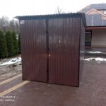 Garaze-blaszane-blaszak-2×3-brazowy-RAL8017-braz-Marka-LiderStal