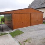 Garaze-blaszane-blaszak-drewnopodobne-zloty-dab6x5-Szerokosc-6-m