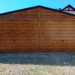 Garaże blaszane (blaszak) drewnopodobny 6 x 5 m3