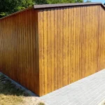 Garaże blaszane (blaszak) drewnopodobny 6 x 5 m4