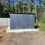 Garaze-blaszane-blaszak-garaz-3×6-brama-grafit-Szerokosc-3-m