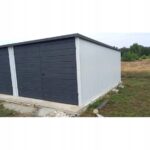 Garaze-blaszane-blaszak-garaz-7×5-bialy-grafit-Szerokosc-7-m