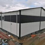 Garaze-blaszane-blaszak-garaz-7×7-bialy-czarny-Marka-LiderStal