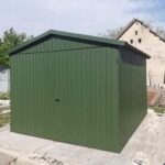 Garaze-blaszane-blaszak-garaze-blaszaki-zielony-Szerokosc-3-m