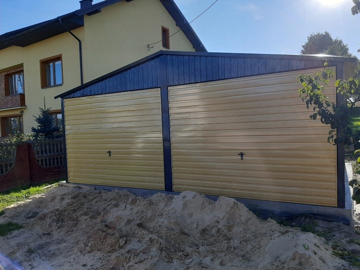 Garaze-blaszane-blaszak-podwojny-6x5-m-dwuspadowy-Marka-LiderStal