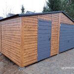 Garaze-blaszane-garaz-blaszany-6×5-dwuspadowy-Kod-producenta-6×5-blaszak-drewnopodobny-grafit