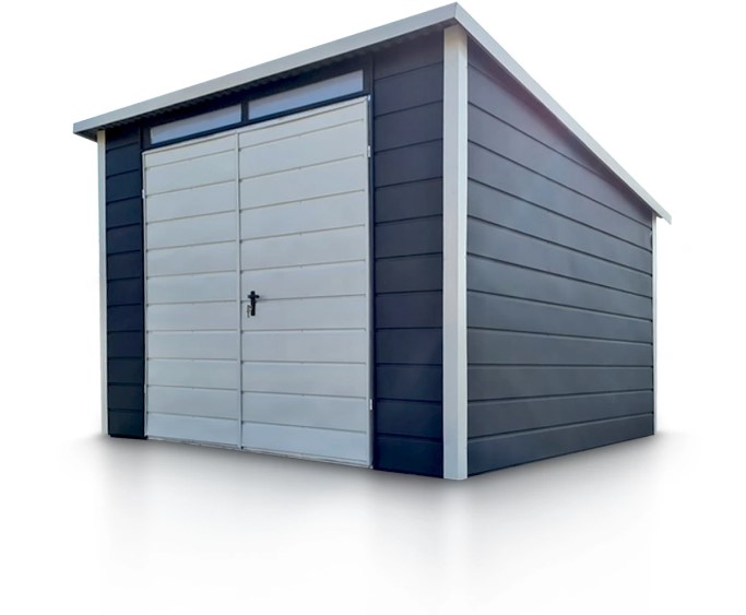 Garaze blaszane blaszak garaz 3x5 orzech premium 3kadr